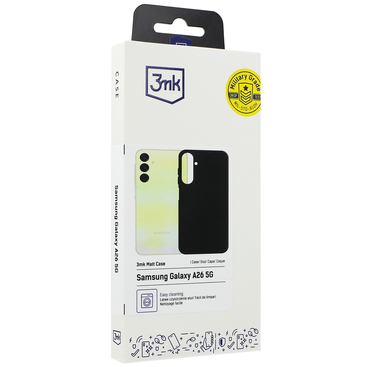 Etui matowe 3mk Matt Case do Galaxy A26 5G, czarne.